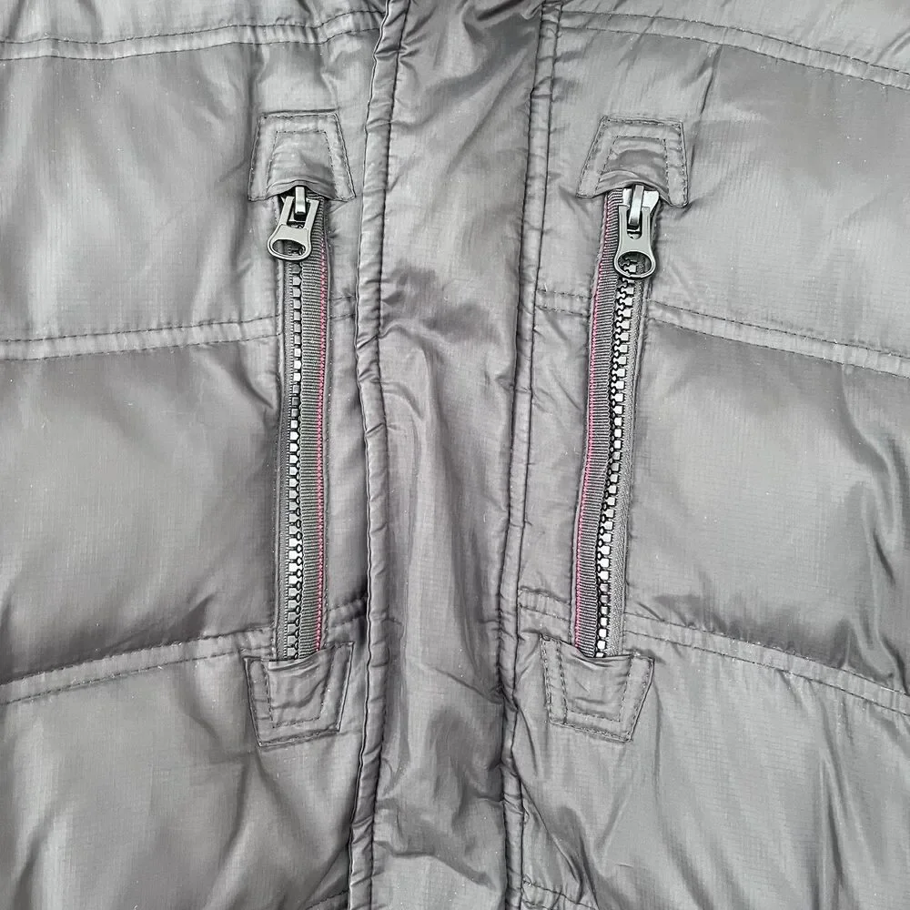 Black Down Hooded Puffer Jacket Winter Coat